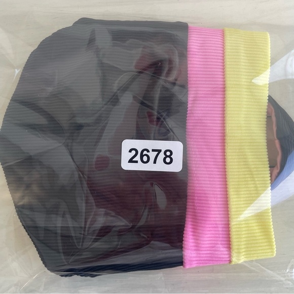 New! Beach Riot Mackenzie Black Pink Yellow Colorblock Swim Top 22678 - Picture 5 of 5